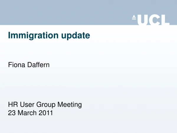 Immigration update