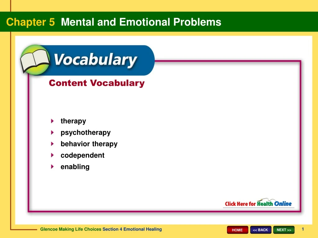 content vocabulary