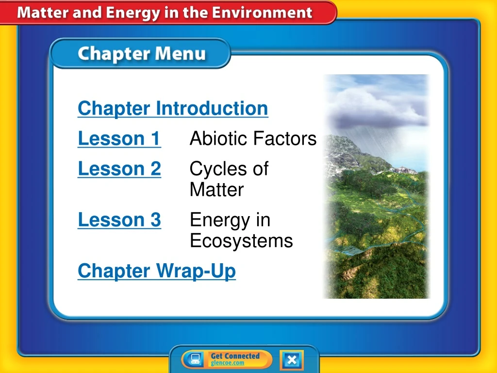 chapter menu