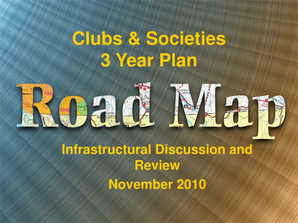 clubs societies 3 year plan