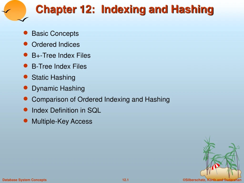 chapter 12 indexing and hashing
