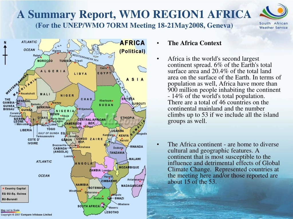 a summary report wmo region1 africa for the unep wmo 7orm meeting 18 21may2008 geneva