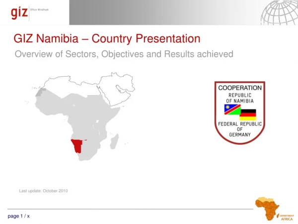 GIZ Namibia – Country Presentation