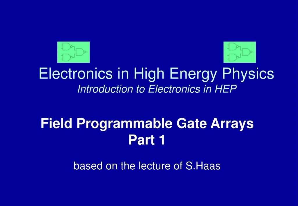 electronics in high energy physics introduction to electronics in hep