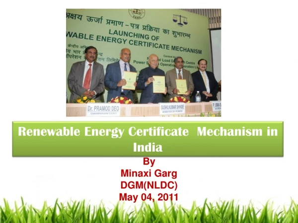 Renewable Energy Certificate  Mechanism in India