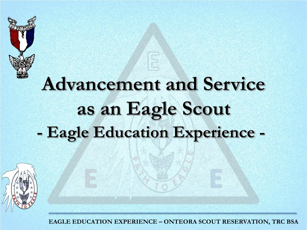 advancement and service as an eagle scout