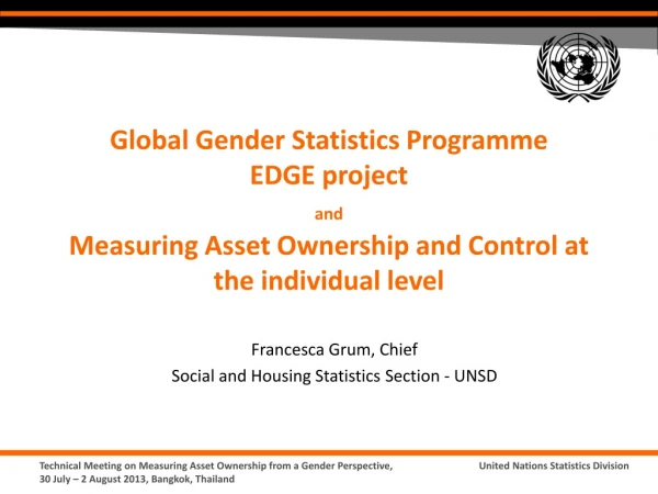 Francesca Grum, Chief Social and Housing Statistics Section - UNSD
