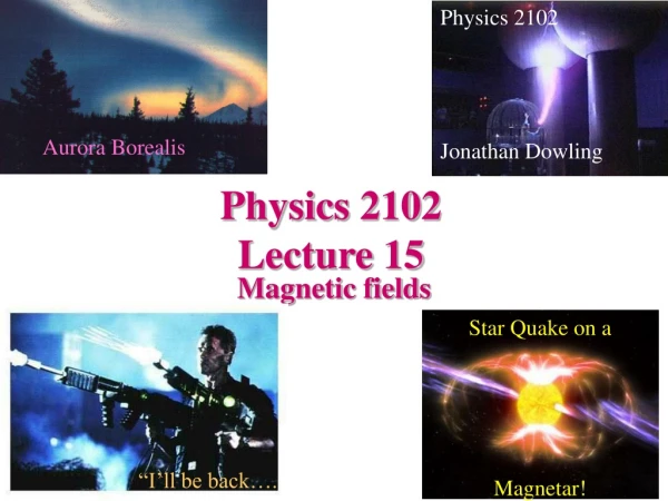 Physics 2102  Lecture 15