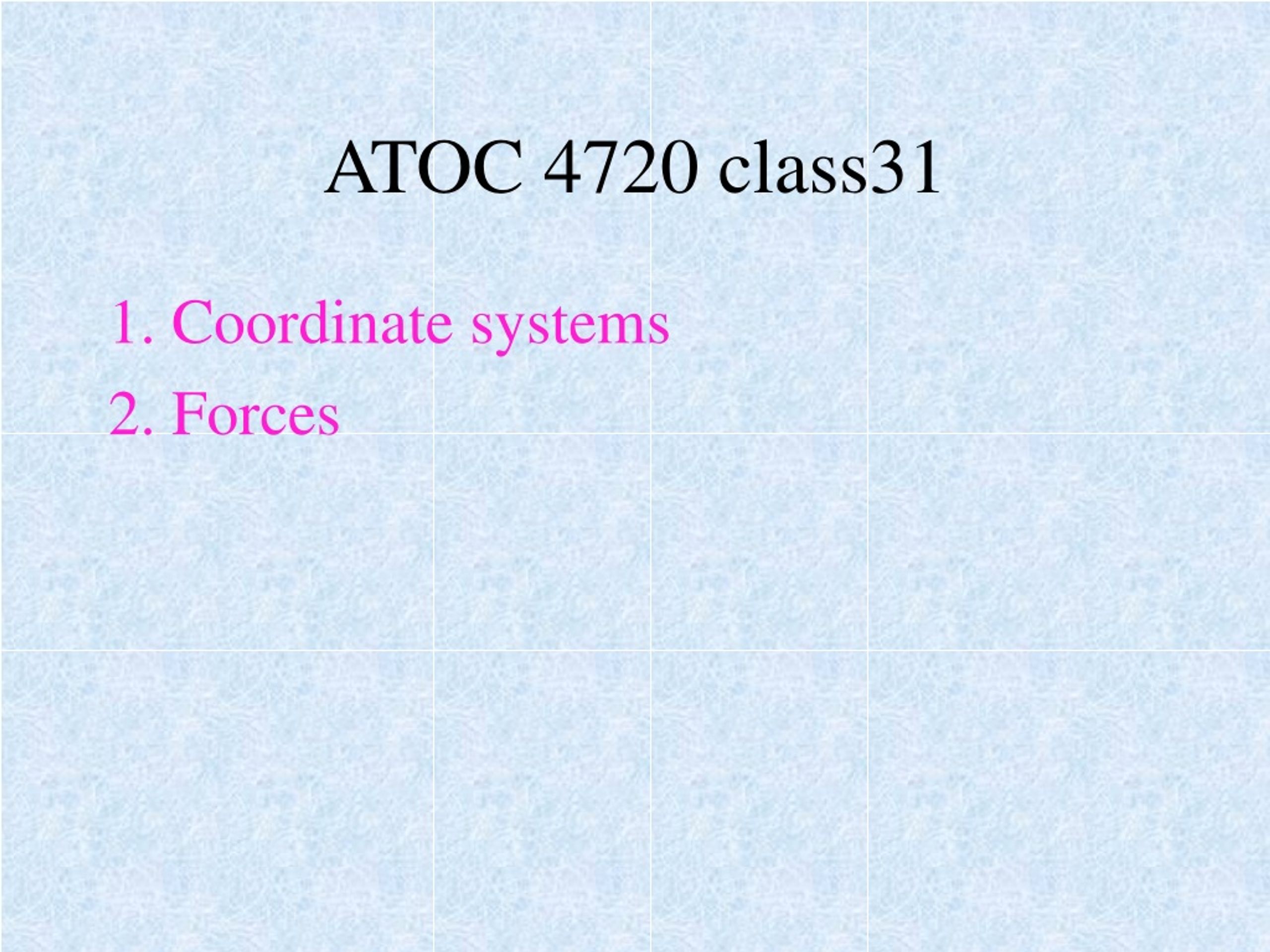 ATOC 4720 class31 - slide 1