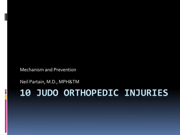 10 Judo Orthopedic Injuries