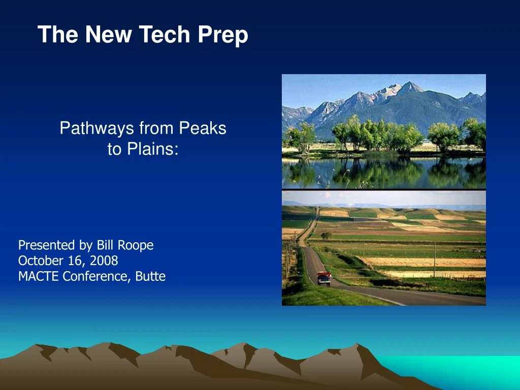 the new tech prep pathways from peaks to plains