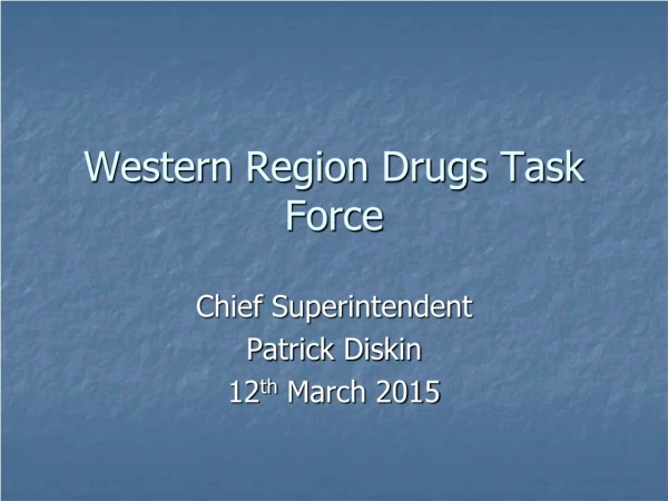 Western Region Drugs Task Force