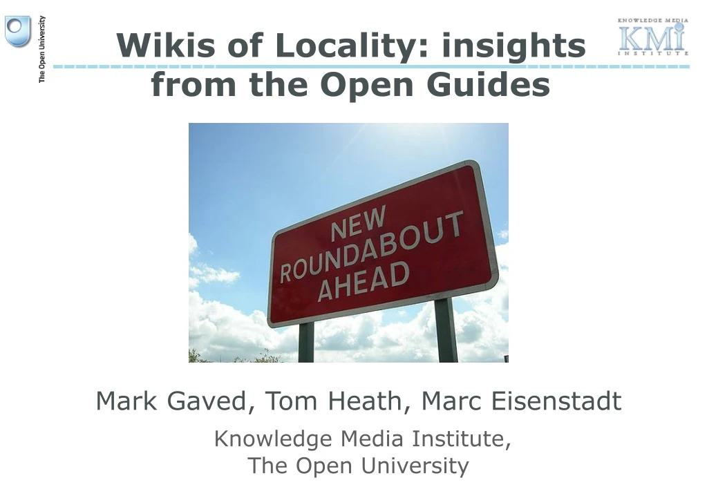 wikis of locality insights from the open guides
