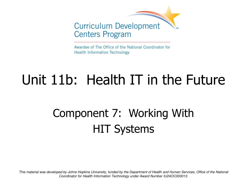 unit 11b health it in the future