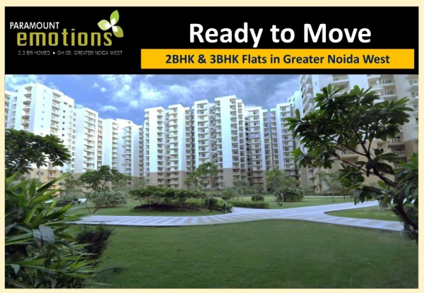 3 BHK apartments in Greater Noida West