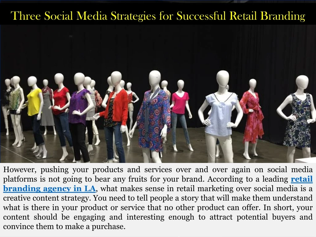 three social media strategies for successful retail branding
