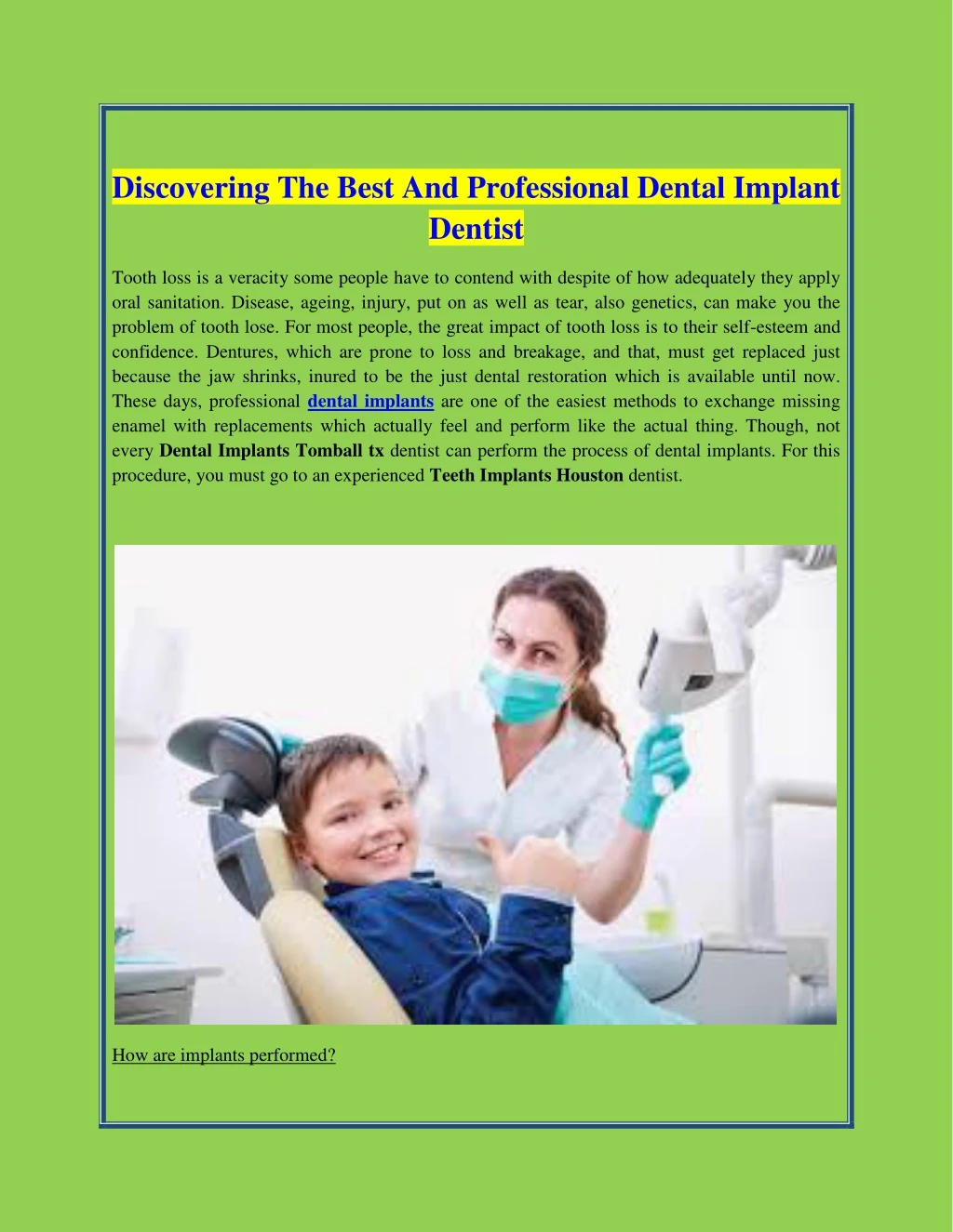 discovering the best and professional dental