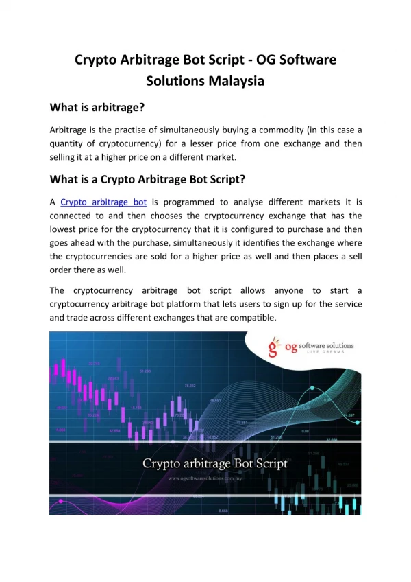 crypto arbitrage bot script og software solutions