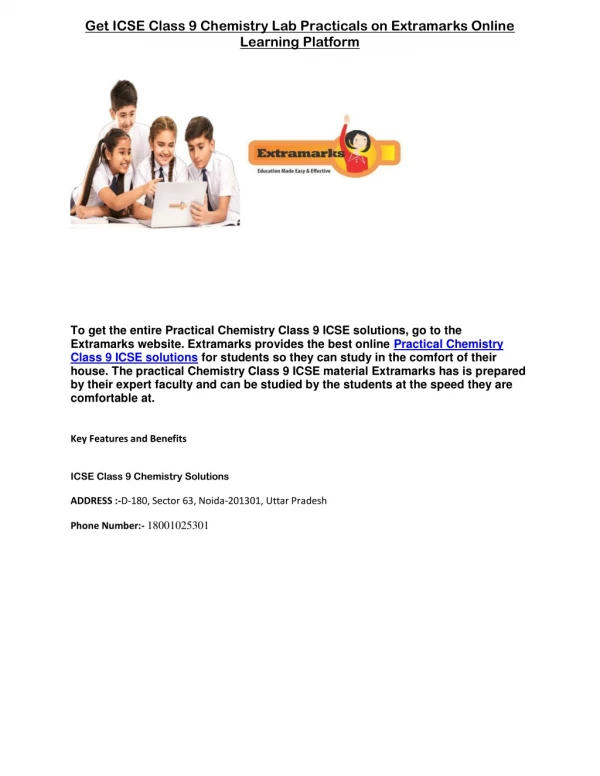 get icse class 9 chemistry lab practicals