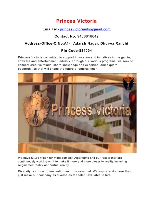 Princess Victoria | support Movies vfx | India by princesvictoria.com