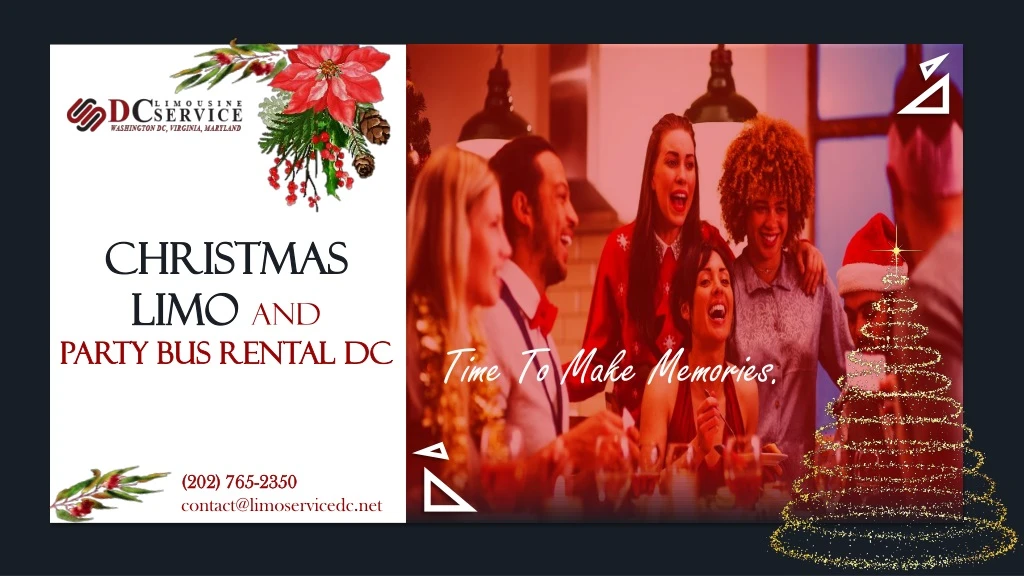 christmas limo and party bus rental dc