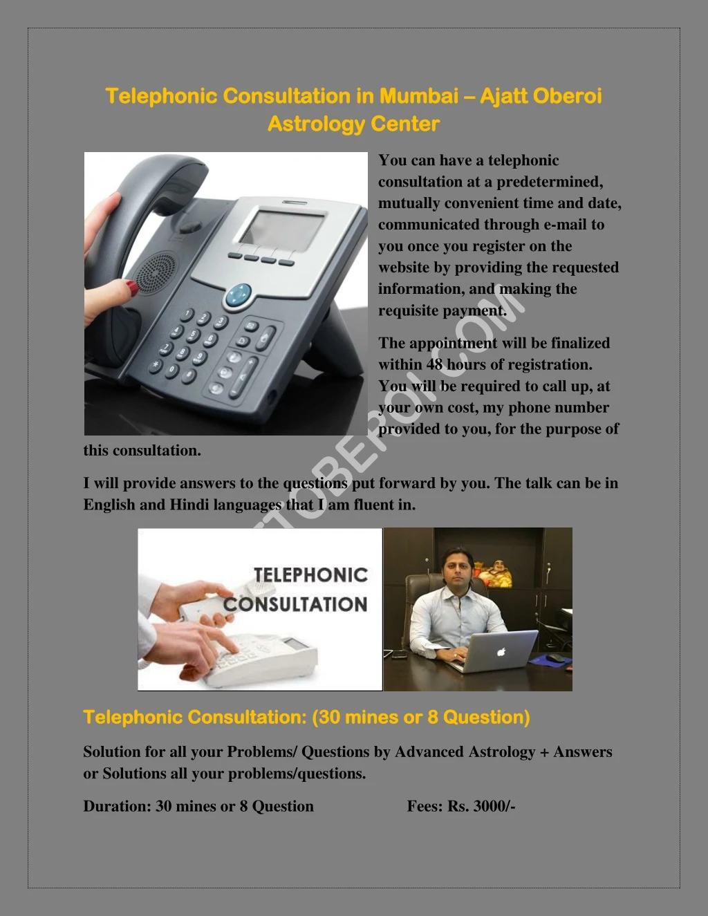 telephonic consultation in mumbai telephonic