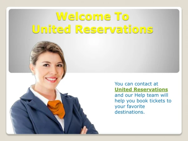 Book tickets with United Reservations Number