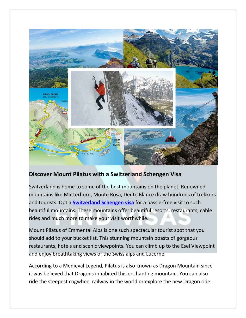 discover mount pilatus with a switzerland