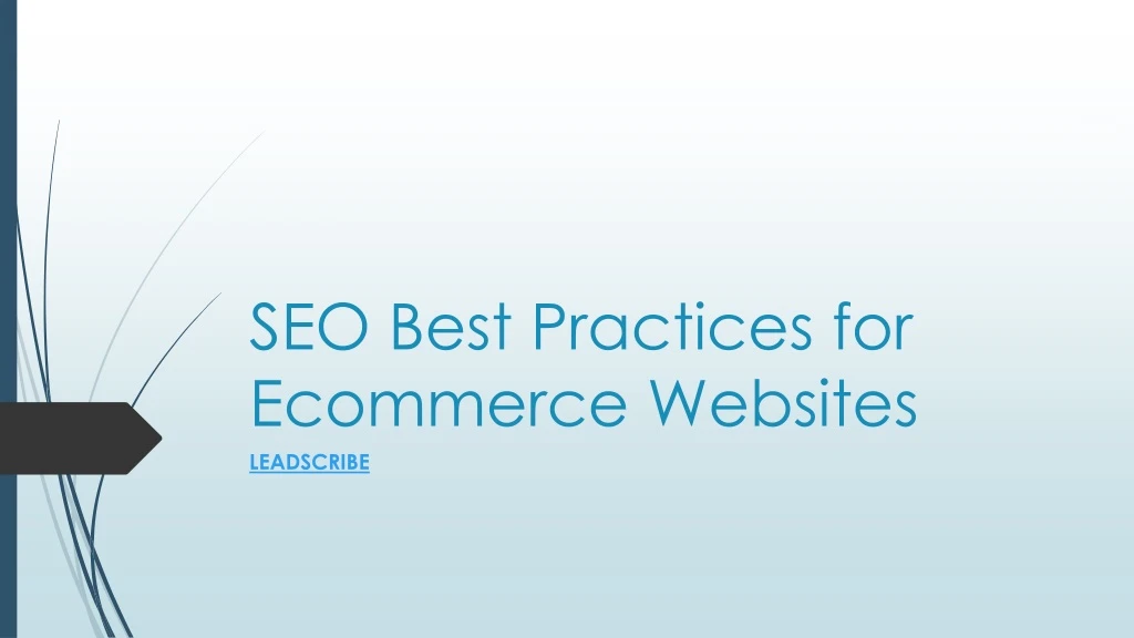 seo best practices for ecommerce websites