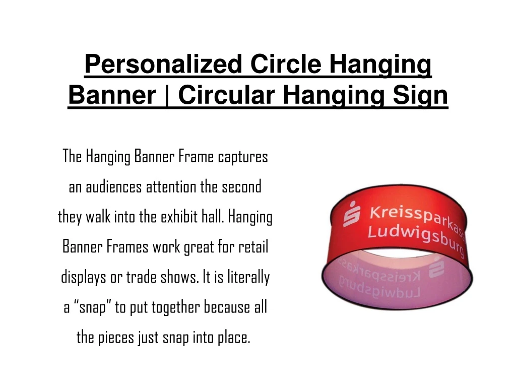 personalized circle hanging banner circular hanging sign