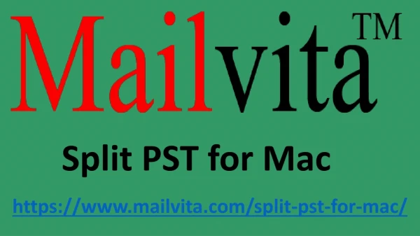 Split PST for Mac