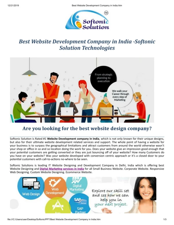 Best Website Development Company in India