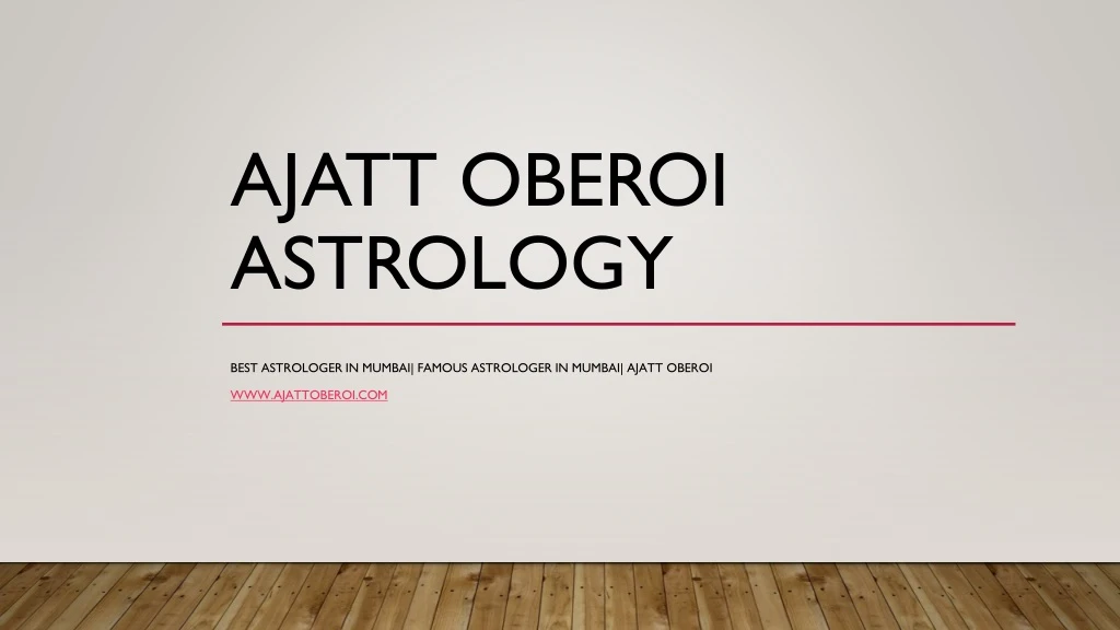 ajatt oberoi astrology