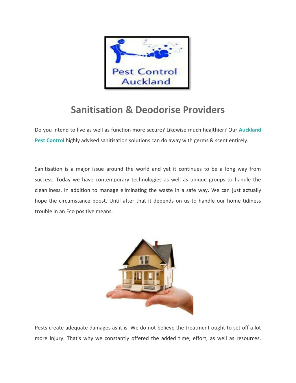 sanitisation deodorise providers
