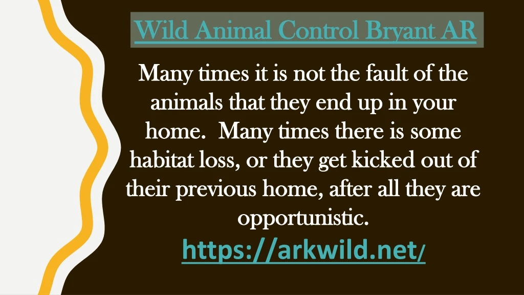 wild animal control bryant ar