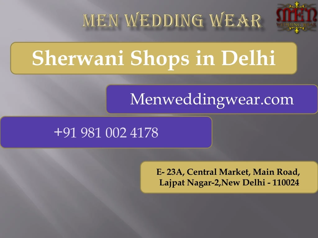 sherwani shops in delhi