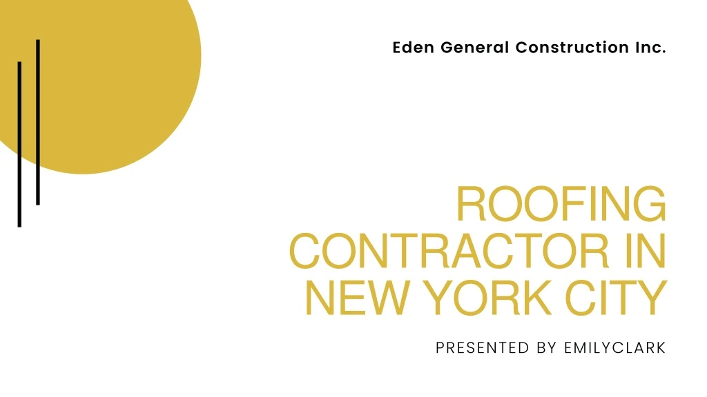 roofing contractor in new york city