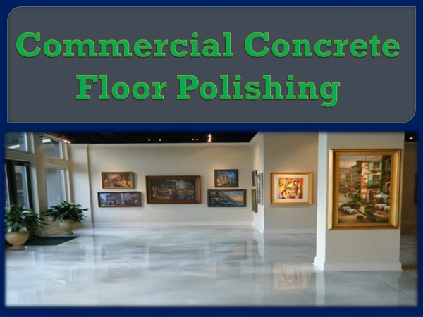 commercial concrete floor polishing