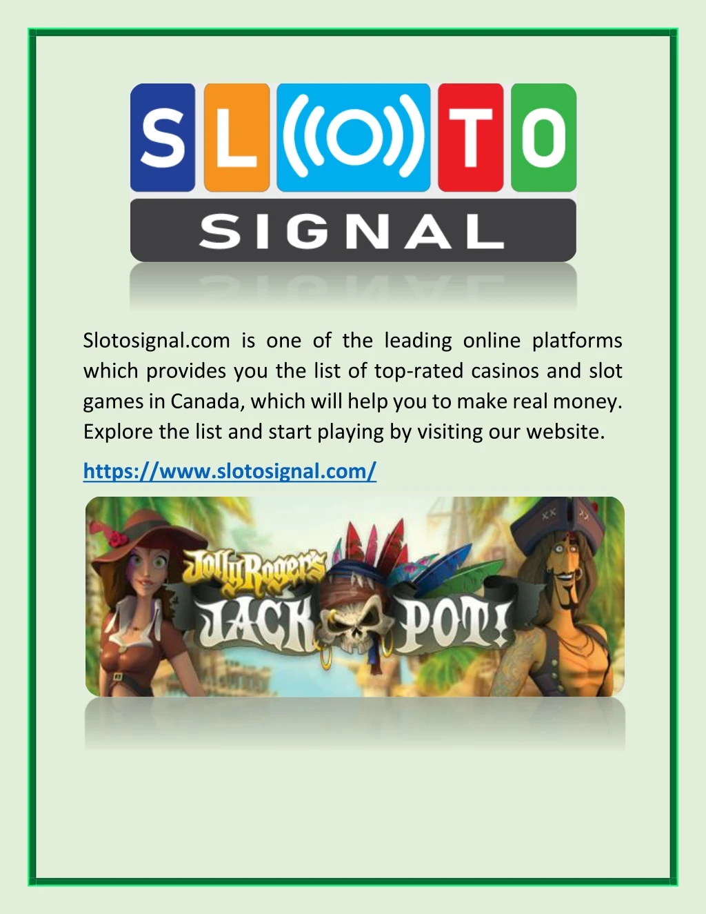 slotosignal com is one of the leading online