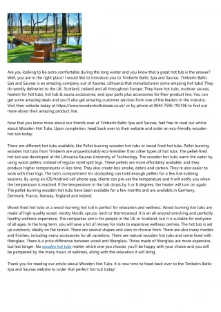 WOOD FIRED HOT TUBS - slide 1