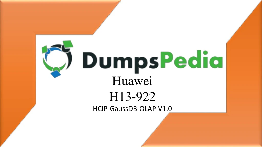 huawei h13 922 hcip gaussdb olap v1 0