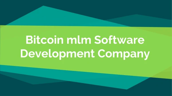 Cryptocurrency MLM Software Company