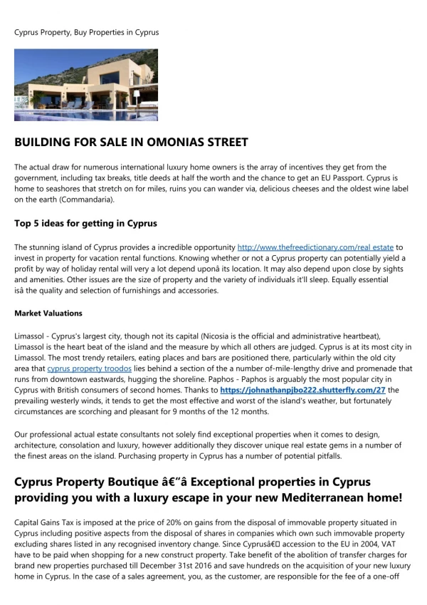 cyprus property buy properties in cyprus