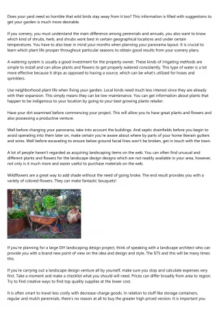 Excellent Guidance When It Comes To Landscaping - slide 1