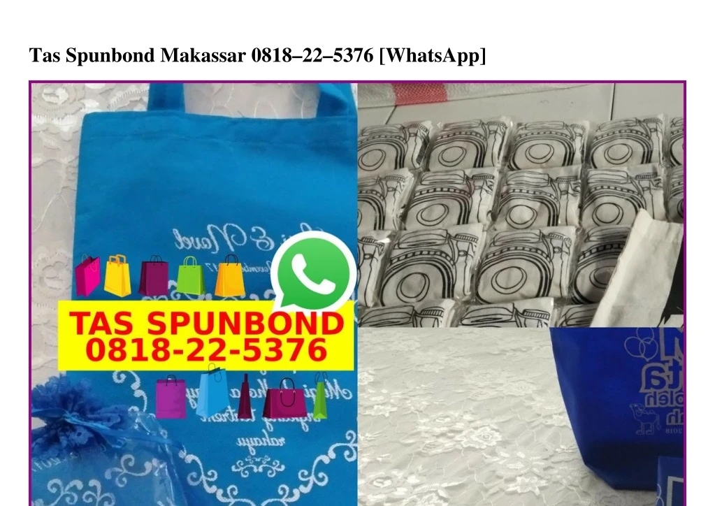 tas spunbond makassar 0818 22 5376 whatsapp
