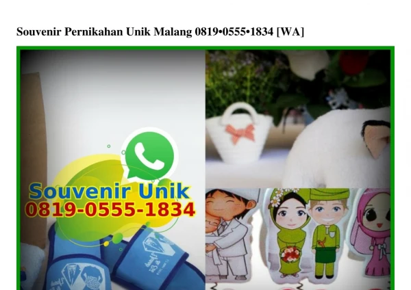 Souvenir Pernikahan Unik Malang O819.O555.1834[wa]