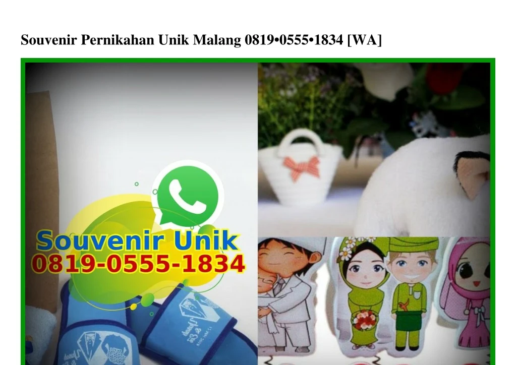 souvenir pernikahan unik malang 0819 0555 1834 wa