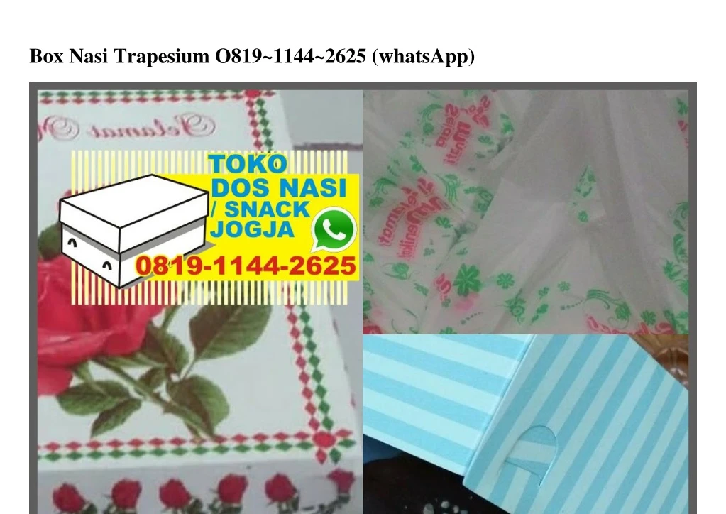 box nasi trapesium o819 1144 2625 whatsapp
