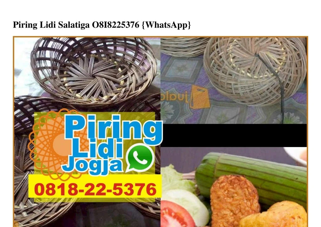 piring lidi salatiga o8i8225376 whatsapp