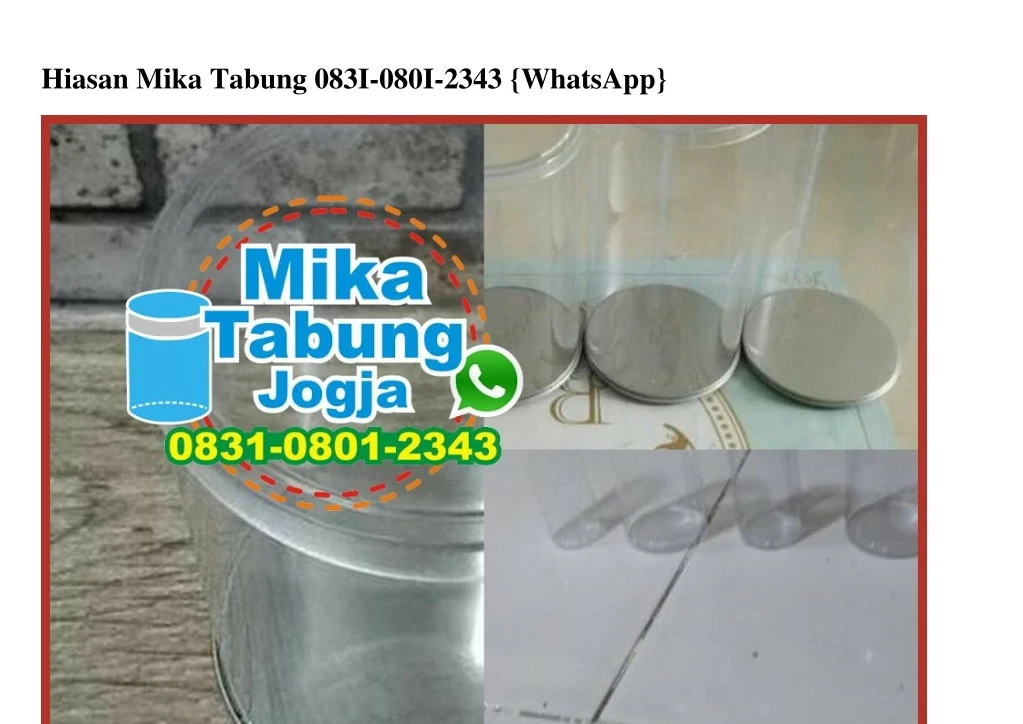 hiasan mika tabung 083i 080i 2343 whatsapp